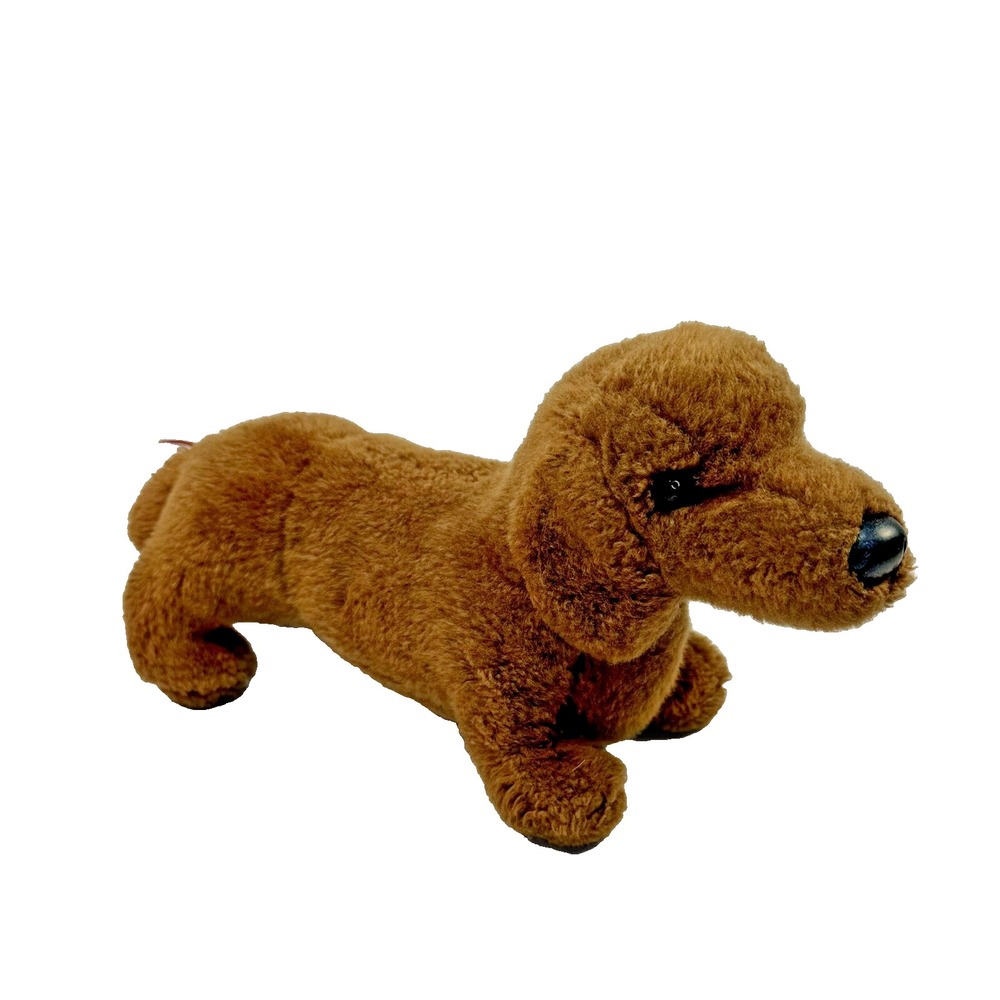Realistic Dachshund Plush Douglas Cuddle Toys 13" Brown Weenie Dog